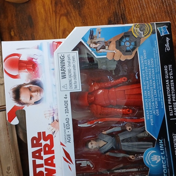 Star Wars Red and Gray Action Figures Set Wear Force Force Link - Picture 3 of 8